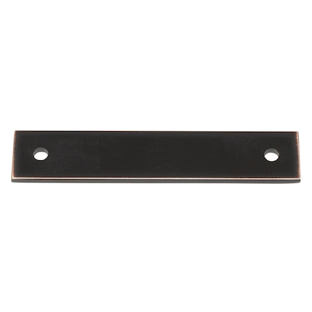 Gliderite Hardware 4-3/4 in. Oil Rubbed Bronze Squared Back Plate 3-3/4 in. Center to Center - 5342-96-ORB, 25PK 5342-96-ORB-25